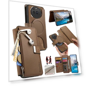 Detachable Magnetic Leather Flip Phone Cover — Smartwatch Protectors, Smartwatch 2025