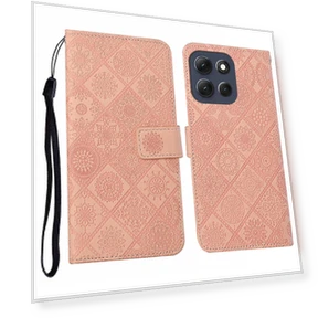 Leather Case Ethnic Style Wallet Phone Cover with Strap — Flip Cases, Smartwatch 2025