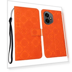 Leather Case Ethnic Style Wallet Phone Cover with Strap — Smartwatch Protectors, Smartwatch 2025