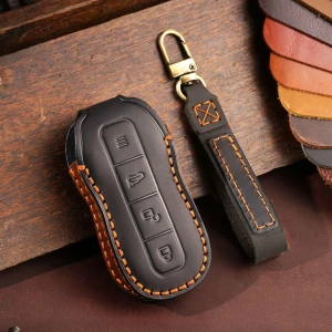 Leather Protective Case for Smart Key Fob, Auto Parts Decorate