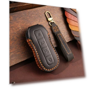 Leather Protective Case for Smart Key Fob — Flip Cases, Auto Parts Decorate