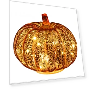 LED Pumpkin Lantern with Built-in Smart Timer — Lanterns, Pleasure Holiday