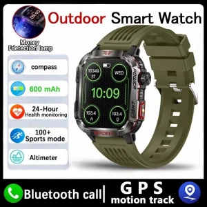 Military GPS Smartwatch with Flashlight and Compass, Carrefour