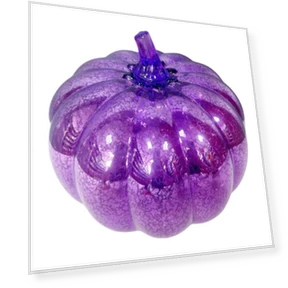 Smart Timer LED Glass Pumpkin Lantern — Lanterns, Pleasure Holiday