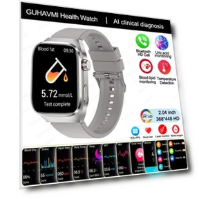 Smart Watch for Men with Blood Uric Acid, Fat, ECG+PPG, Pulse, Blood Pressure Monitoring — Smartwatches, PRISMA