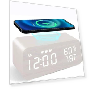 Smart Wooden Alarm Clock — Clocks, Fashionable bags