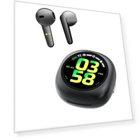 TWS Earbuds with Display — In-Ear Headphones, Rainbuvvy