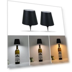 Wireless USB Charging Lamp in Wine Bottle Shape — Study & Desk Lighting, YJMP home