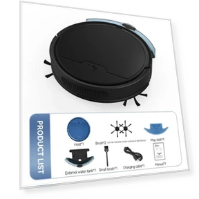 3-in-1 Sweeping and Vacuuming Wireless Vacuum — Smart Cleaning Robots, Modern Home Furnishing