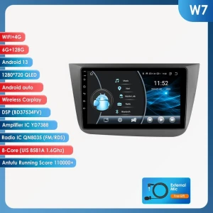 4G AI Voice Wireless CarPlay Android 13 Car Stereo, Hizpo