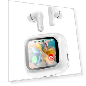 Active Noise Cancelling Smart Touch Screen Earbuds — In-Ear Headphones, Junmaocun