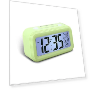 Digital Alarm Clock with Temperature and Calendar — Alarms & Clocks, Factory Discount Outlet