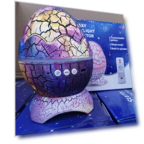 Dinosaur Egg Night Projector with Bluetooth Music — Night Lights, Pento Smart