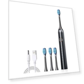 Electric Toothbrush with Replaceable Heads — Chargers, Refreshing Home