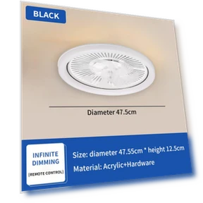 Minimalist Modern Ceiling Fan with Remote Control — Ceiling Fans, Build My Home