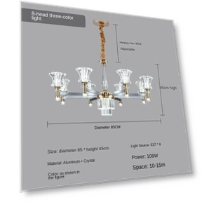 Modern Simple Atmospheric Chandelier — Chandeliers, Yuda Lighting