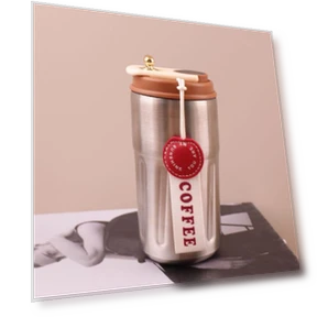 Portable Stainless Steel Thermocup with Temperature Display — Beverage Warmers, AI Supermarket