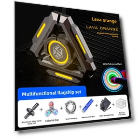 Smart Black Technology Fidget Spinner — Stress Relievers, Toys-Glory Fourall