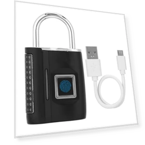Smart Fingerprint Passwordless Unlocking Hanging Lock — Luggage Locks, KONNWEI