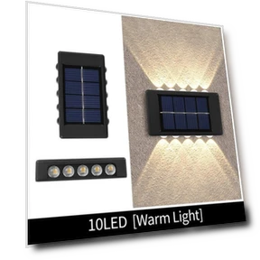Solar LED Wall Light — Garden Illumination, Stylish smart home
