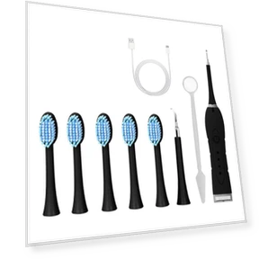 Waterproof Electric Toothbrush with 5 Brush Heads — Chargers, VITA Dogdog Smartwear