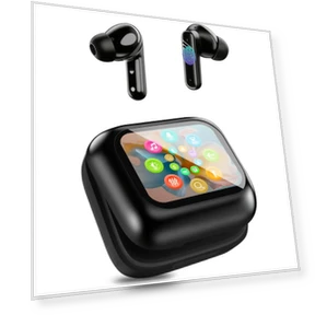 Wireless Earbuds with LCD Display — In-Ear Headphones, Junmaocun