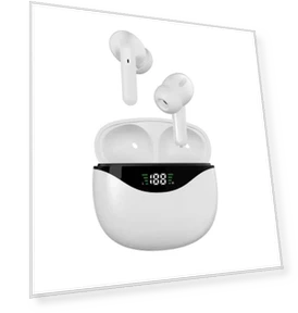 Wireless TWS Headset with Touch Digital Display — Headsets, Admisitr