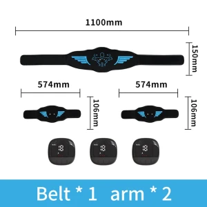 Abdominal Fitness Vibration Belt EMS Muscle Stimulator, BC Pet Supplies