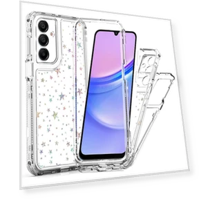 Acrylic TPU Clear Phone Cover with Laser-printed Film Snowflakes — Screen Protectors, Smartwatch 2025