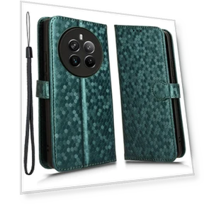 Dots Imprinted PU Leather Mobile Phone Cover with Viewing Stand — Phone Accessories, Smartwatch 2025