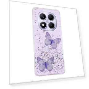 Epoxy PVC Butterfly TPU Aesthetics Phone Cover — Mobiles, Smartwatch 2025