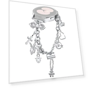 Metal Charm Wristband Bracelet — Bands, Smartwatch 2025