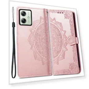 PU Leather Mandala Pattern Magnetic Closure Wallet Phone Cover — Flip Cases, Smartwatch 2025