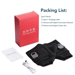 Rechargeable Unisex Electric Winter Gloves for Outdoors, BC Pet Supplies