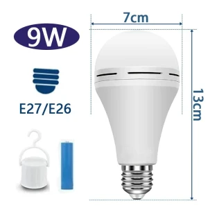 Emergency Rechargeable LED Smart Bulbs, Yiran Furniture
