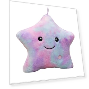 Soft LED Star Pillow — Night Lights, laitangmu