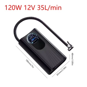 Car Tire Inflator with LED Light and Digital Display, Mode Closet