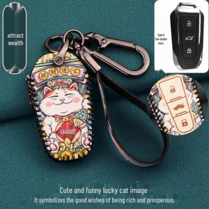 Customized Smart Key Case for Beijing Automotive - Unisex National Style Standard, GearUp AutoMoto