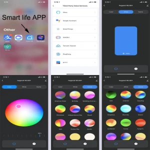 RGB LED Wall Light Up Down Smart Dimmable Indoor Lighting, Sole Street