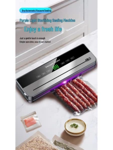 Automatic Household Vacuum Sealer with Freshness Preservation and Cutting, ToolCraft