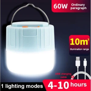 Portable LED Emergency Lighting Lamp with Mobile Device Charging, AI Supermarket