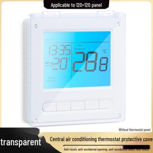 Smart Thermostat with Dust and Touch Protection for Central Air Conditioning and Floor Heating, AI Supermarket