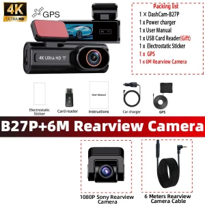 Car DVR with WIFI GPS Support, E-ACE
