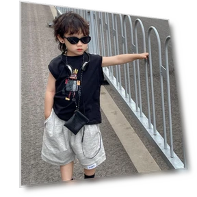 Cool Robot Vest Set — Trendy Hoodies & Sweatshirts, The Two