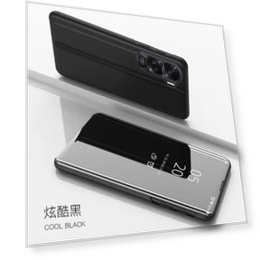 Luxury Smart Mirror Flip Phone Case with Stand — Basic Cases, case-A1