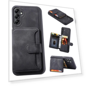 Kickstand Phone Cover RFID Blocking Wallet Case — Phone Accessories, Smartwatch 2025