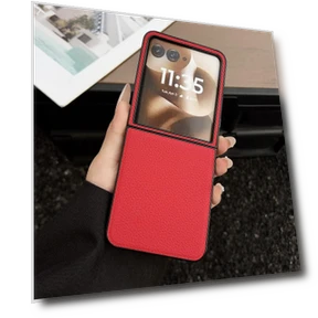 Litchi Texture PU Leather+PC Foldable Phone Cover — Basic Cases, Smartwatch 2025