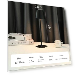 Minimalist Retro Coffee Shop Atmosphere LED Desk Lamp — Study & Desk Lighting