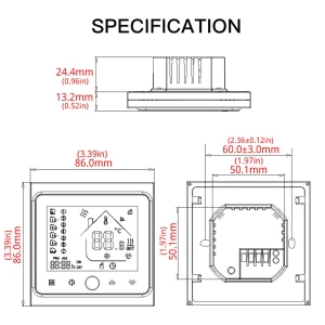 Smart Wi-Fi Thermostat Temperature Controller, JMS tops