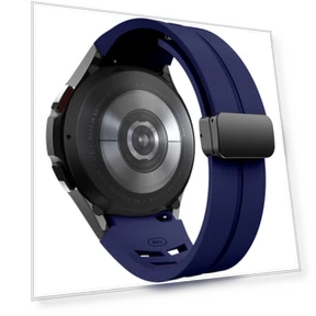 Stylish Silicone Strap with Magnetic Folding Buckle — Bands, Smartwatch 2025